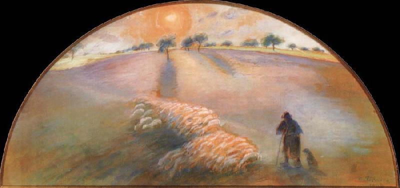 Camille Pissarro Berger and Sheep oil painting image